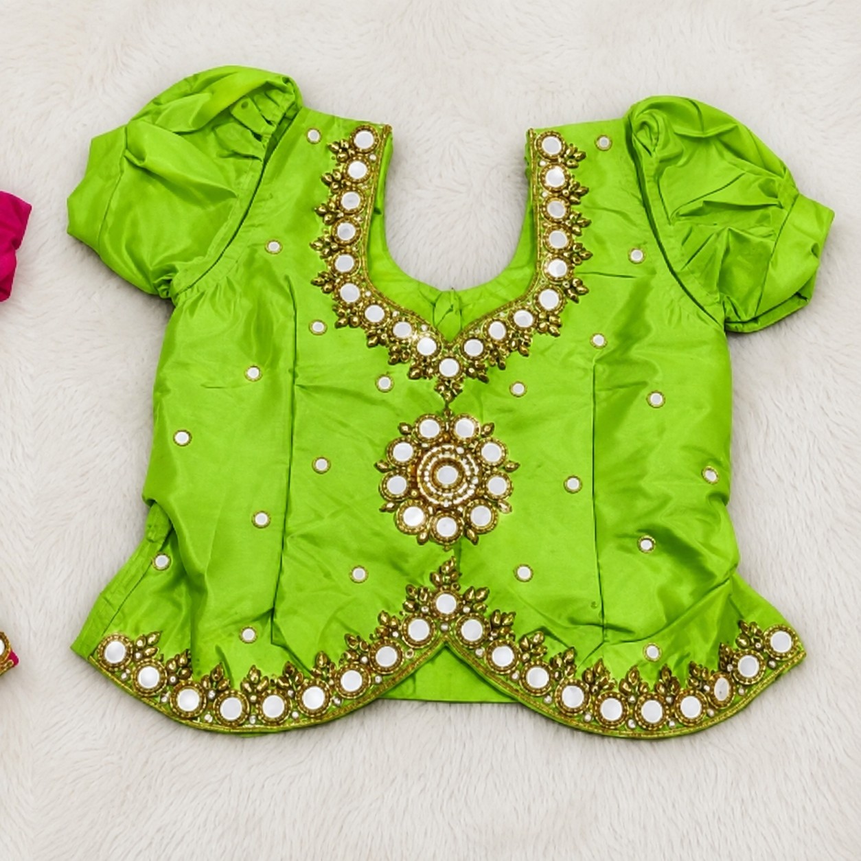 Kids maggam work long blouses 